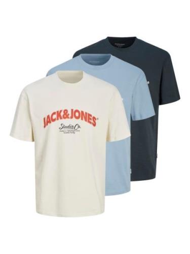 JACK & JONES Bluser & t-shirts 'BRONX ARCH'  marin / dueblå / greige /...