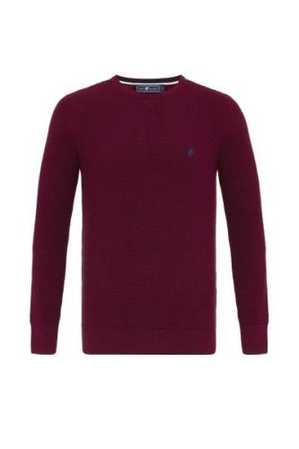 DENIM CULTURE Pullover 'ALJAMAIN'  bordeaux