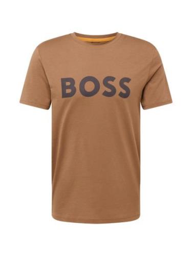 BOSS Bluser & t-shirts 'Thinking 1'  karamel / sort