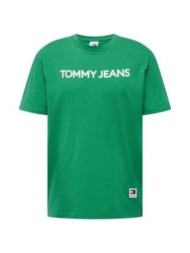 Tommy Jeans Bluser & t-shirts 'CLASSIC'  grøn / hvid