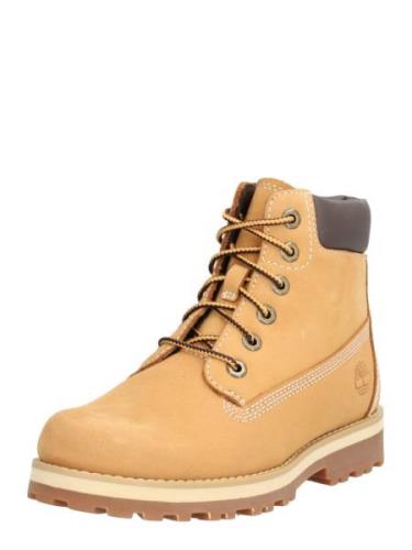 TIMBERLAND Støvler 'Courma Kid'  karamel / mørkegrå