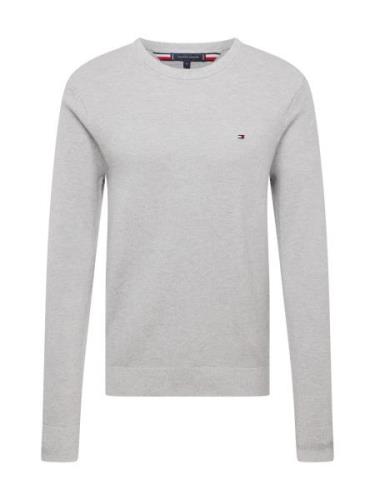 TOMMY HILFIGER Pullover 'ESSENTIAL'  navy / lysegrå / rød / hvid