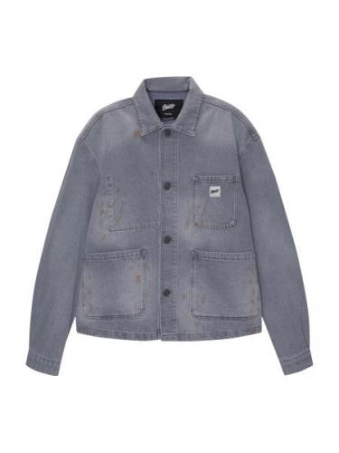 Pull&Bear Overgangsjakke  blue denim / sort / hvid