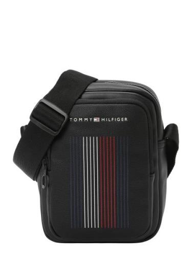 TOMMY HILFIGER Skuldertaske 'FOUNDATION'  navy / rød / sort / hvid