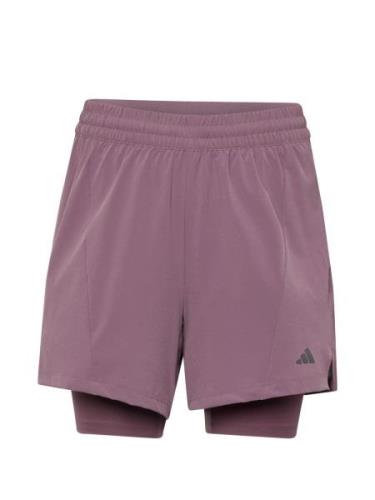 ADIDAS PERFORMANCE Sportsbukser 'D4T'  lysviolet / sort