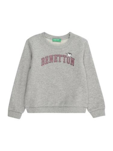 UNITED COLORS OF BENETTON Sweatshirt  grå-meleret / pink / sort