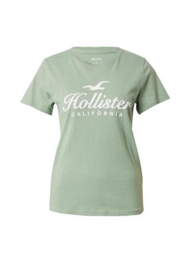 HOLLISTER Shirts  grøn / hvid