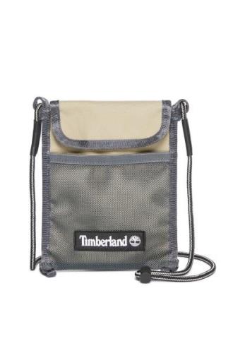 TIMBERLAND Skuldertaske 'Bold Beginnings'  lysebeige / mørkegrå / hvid