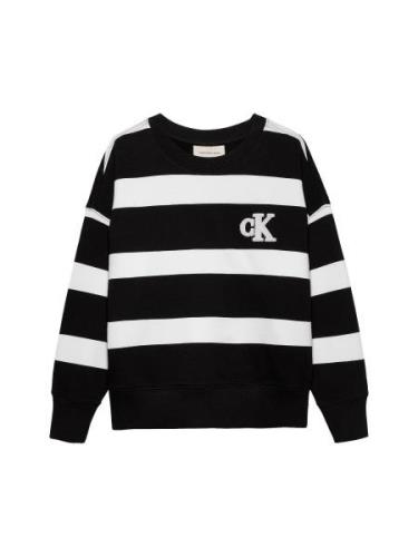 Calvin Klein Jeans Sweatshirt  sort / hvid