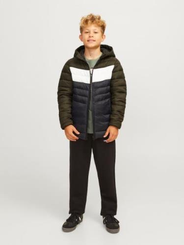 Jack & Jones Junior Vinterjakke 'JJESprint'  marin / mørkegrøn / hvid