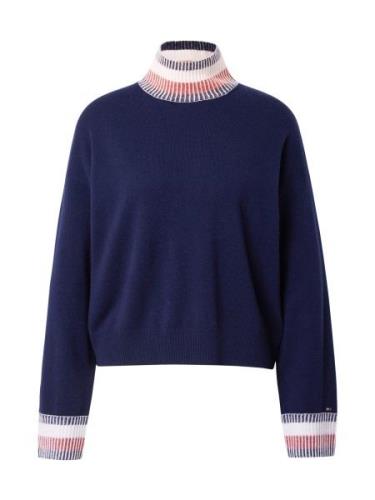 TOMMY HILFIGER Pullover 'GLOBAL'  navy / lys rød / hvid