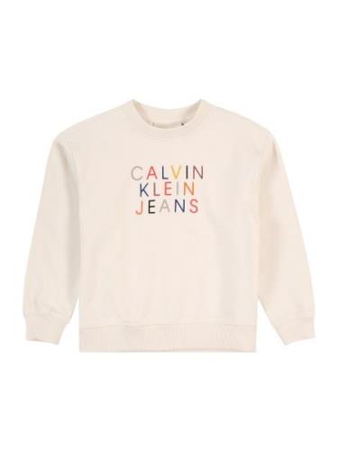 Calvin Klein Jeans Sweatshirt  blå / grå / rød / offwhite