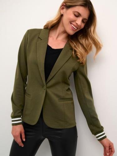 Kaffe Blazer 'Kinnie'  oliven / hvid