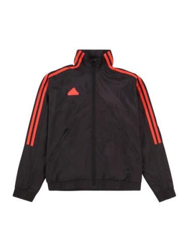 ADIDAS SPORTSWEAR Sportssweatjakke 'HOT'  rød / sort