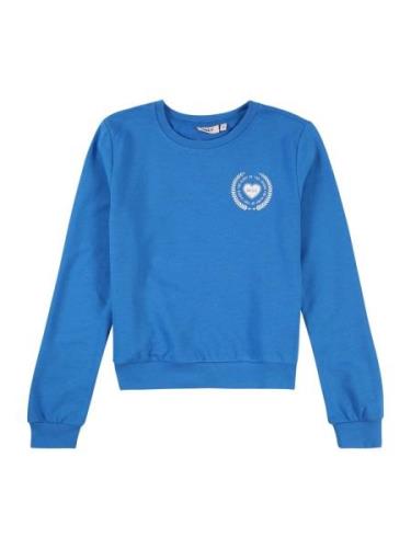 KIDS ONLY Sweatshirt 'KOGCOLETTE'  blå / hvid