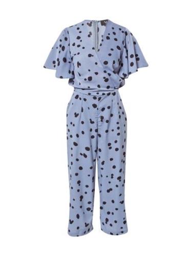 AX Paris Jumpsuit  røgblå / sort