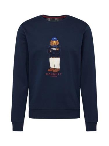 Hackett London Sweatshirt 'HARRY'  lysebeige / navy / umbra / rød