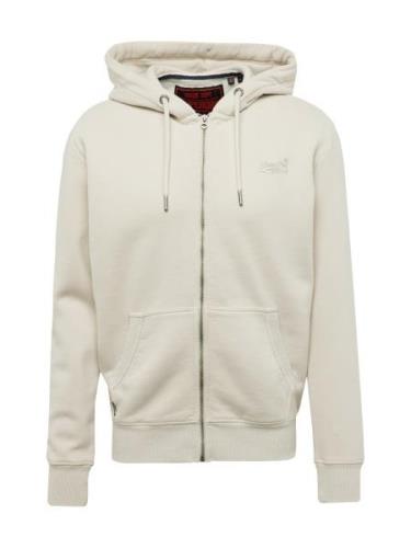 Superdry Sweatjakke 'ESSENTIAL'  beige