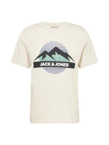 JACK & JONES Bluser & t-shirts 'JJPEAK'  beige / lysegrøn / lilla / so...