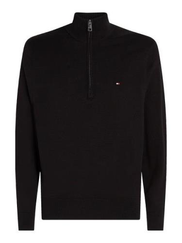 TOMMY HILFIGER Pullover 'ESSENTIAL'  rød / sort / hvid