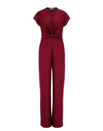 WE Fashion Jumpsuit  brandrød