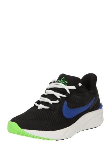 NIKE Sportssko 'STAR RUNNER 4'  ensian / neongrøn / sort / hvid