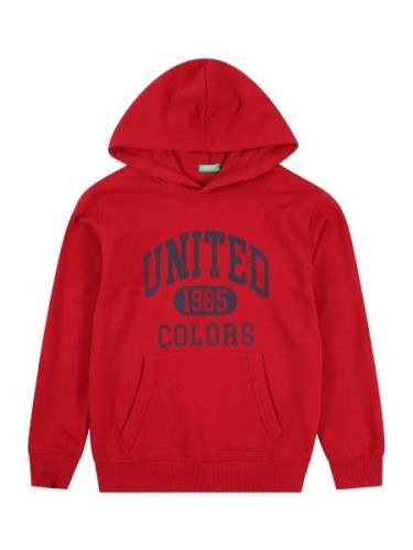 UNITED COLORS OF BENETTON Sweatshirt  marin / mørkerød