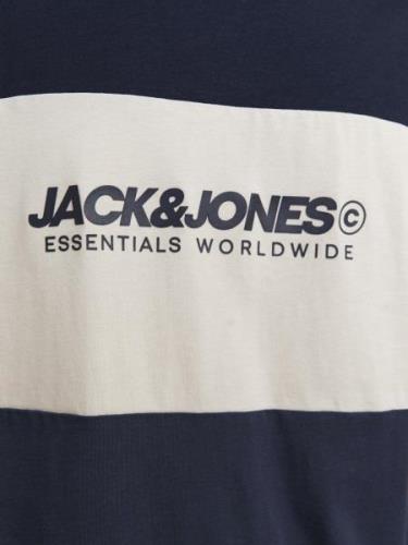 JACK & JONES Bluser & t-shirts 'JJELegacy'  ecru / navy