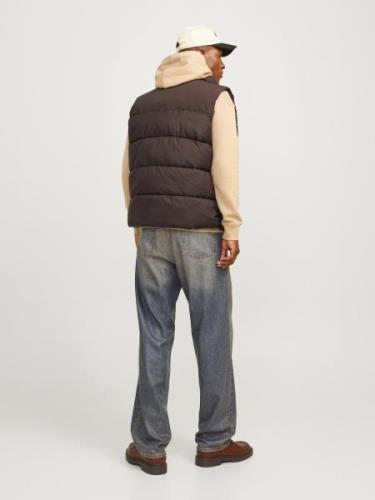 JACK & JONES Vest 'JJMOON'  mørkebrun