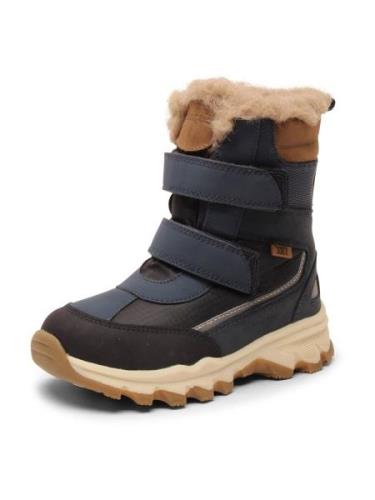 BISGAARD Snowboots 'Eddie'  creme / navy / lysebrun