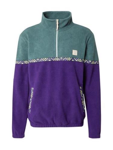 Iriedaily Pullover 'Monte Noe'  pastelgul / smaragd / mørkelilla / sor...