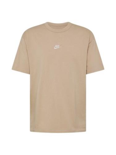 Nike Sportswear Bluser & t-shirts 'PREM ESSNTL'  khaki / hvid