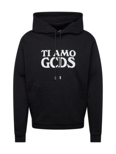 GCDS Sweatshirt 'TI AMO'  sort / hvid