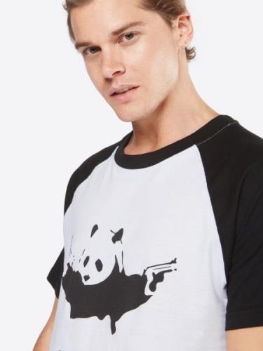 Mister Tee Bluser & t-shirts 'Banksy Panda'  sort / hvid