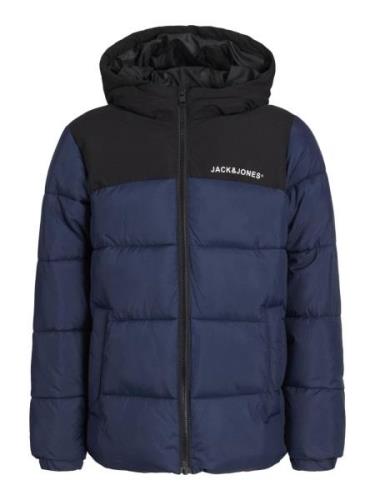 Jack & Jones Junior Overgangsjakke  blå / sort / hvid