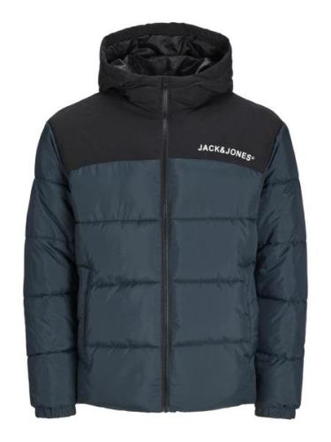 Jack & Jones Junior Overgangsjakke  petroleum / sort / hvid