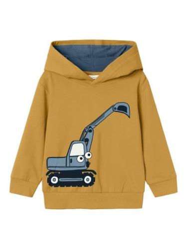 NAME IT Sweatshirt 'Nutraktor'  safir / safran / sort / hvid