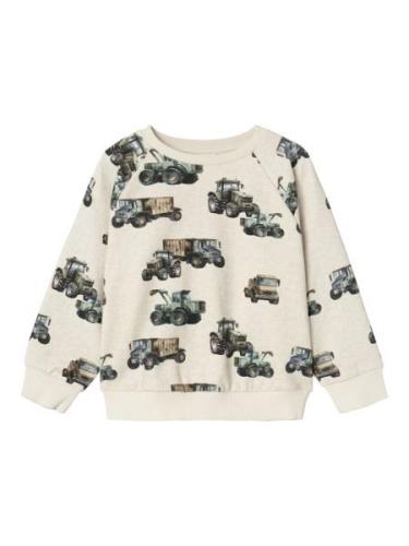 NAME IT Sweatshirt 'Niklo'  beige-meleret / brun / oliven / sort