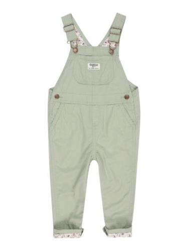 OshKosh Overalls  pastelgrøn / hvid