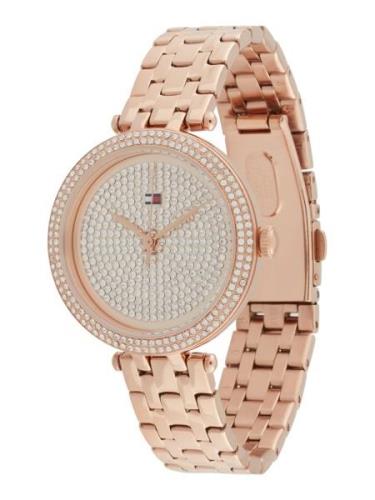 TOMMY HILFIGER Analogt ur 'NATALIE'  rosa guld / transparent