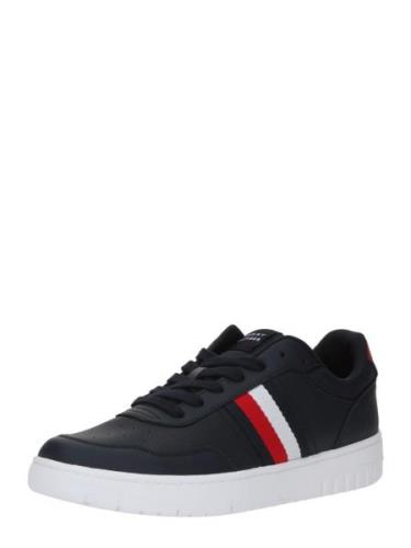 TOMMY HILFIGER Sneaker low 'BASKET CORE LITE'  marin / mørkerød / hvid