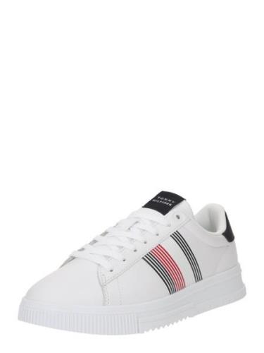 TOMMY HILFIGER Sneaker low 'SUPERCUP'  rød / sort / hvid