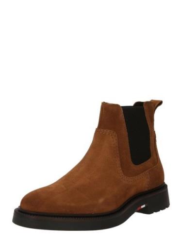 TOMMY HILFIGER Chelsea Boots  brun / sort