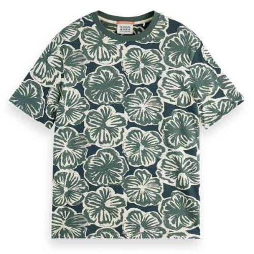 SCOTCH & SODA Bluser & t-shirts  creme / grå / grøn