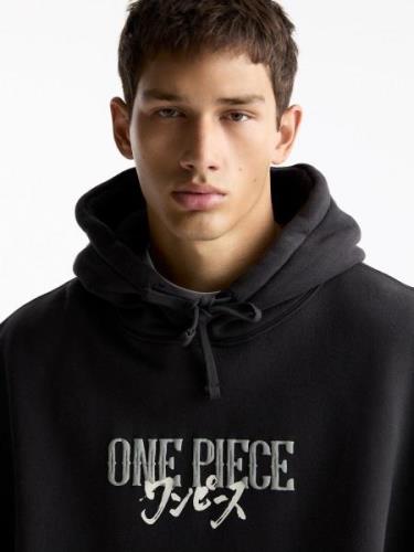 Pull&Bear Sweatshirt  antracit / basalgrå / hvid