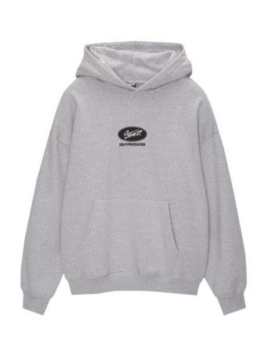 Pull&Bear Sweatshirt  grå-meleret / grøn / mørkegrøn / sort