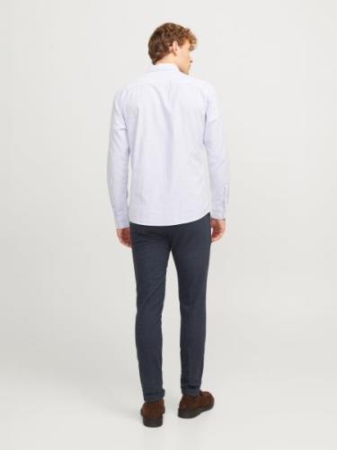 JACK & JONES Lærredsbukser 'JPSTMarco JJHenry'  navy / opal