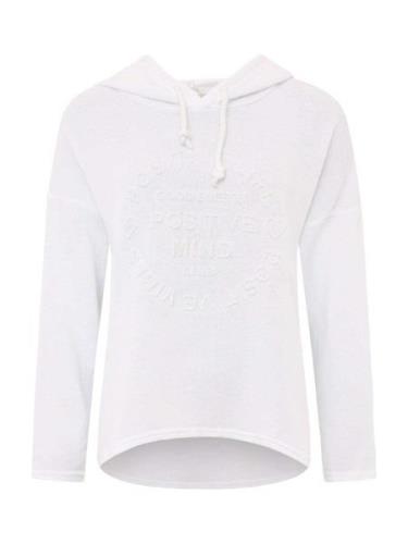 Zwillingsherz Sweatshirt 'Positive Mind'  hvid