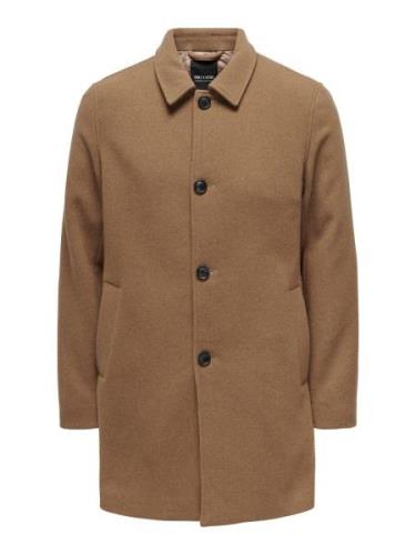 Only & Sons Overgangsfrakke 'ARTHUR'  camel