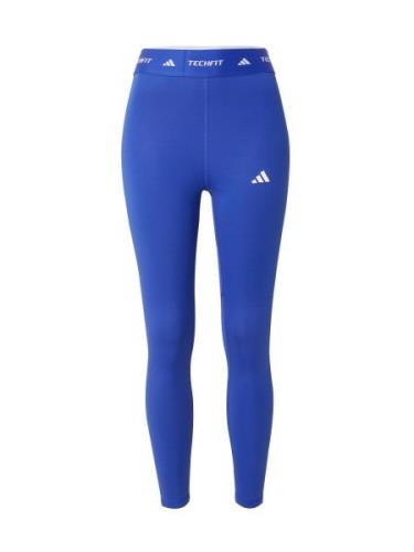 ADIDAS PERFORMANCE Sportsbukser  blå / hvid